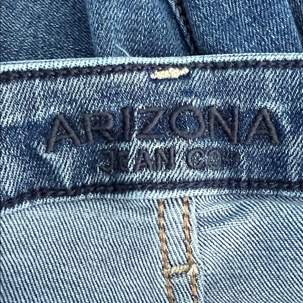 Arizona Women’s Stylish Blue Distressed Jeans Hi-Rise Skinny - 17 - Picture 4 of 12
